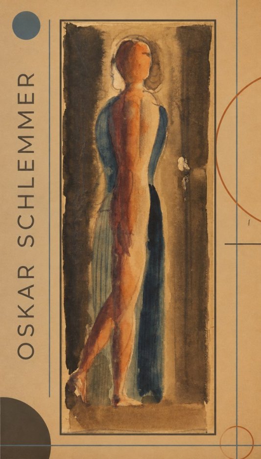 Oskar Schlemmer Figure Study No1 - Juliste