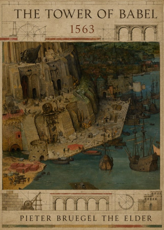 Pieter Bruegel The Tower of Babel VI No2 - Juliste