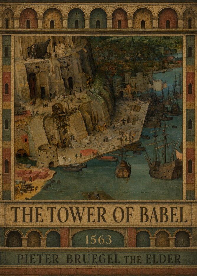 Pieter Bruegel The Tower of Babel VI No3 - Juliste