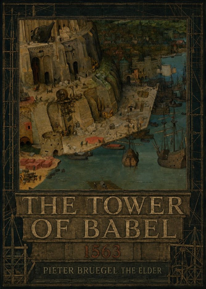 Pieter Bruegel The Tower of Babel VI No5 - Juliste