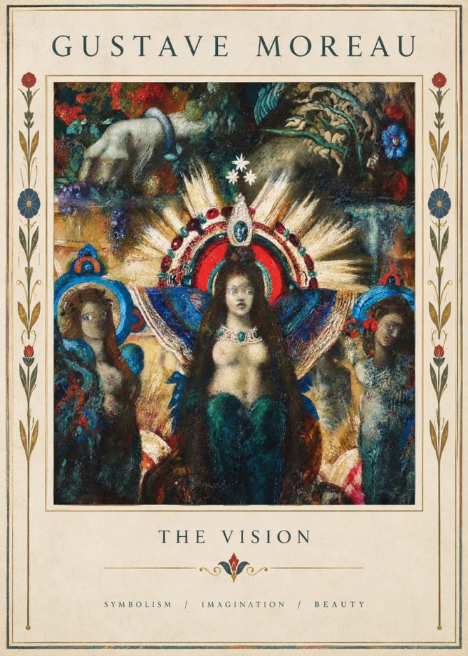 Gustave Moreau L'apparition I No5 - Juliste