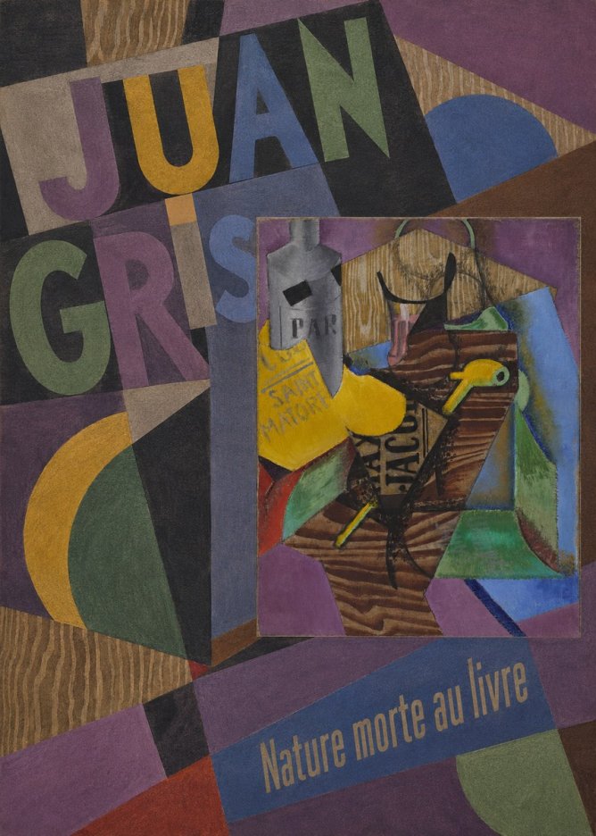 Juan Gris Nature Morte Au Livre No5 - Juliste