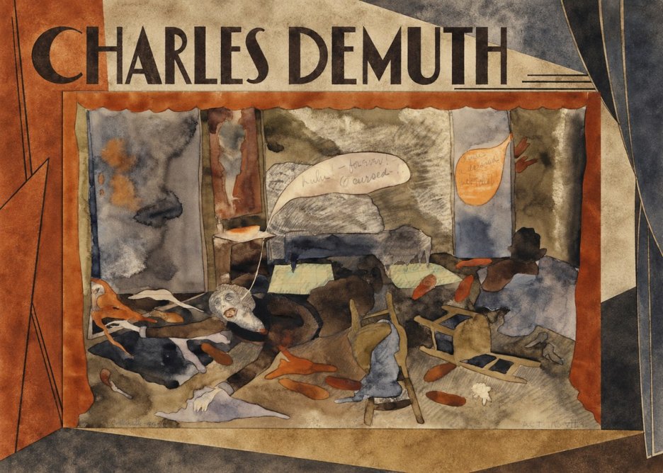 Charles Demuth The Death of Countess Geschwitz No3 - Juliste