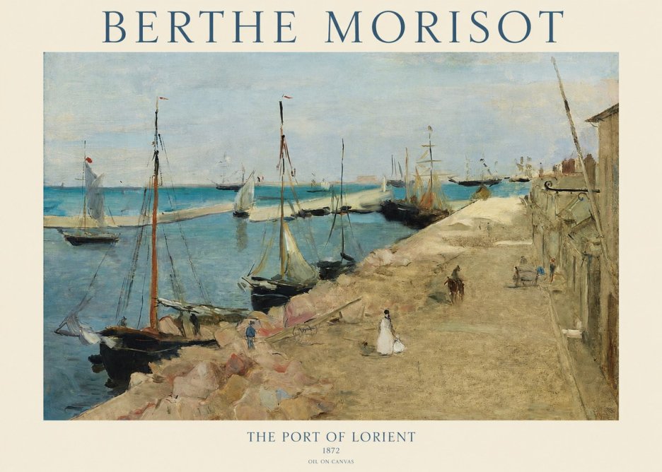 Berthe Morisot The Port of Lorient No1 - Juliste