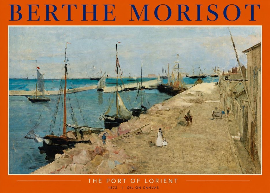 Berthe Morisot The Port of Lorient No2 - Juliste