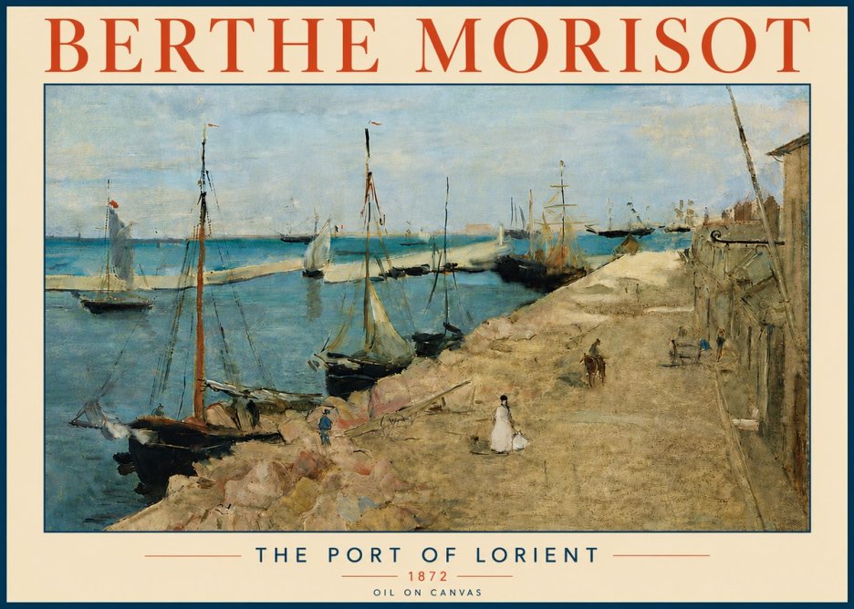 Berthe Morisot The Port of Lorient No6 - Juliste
