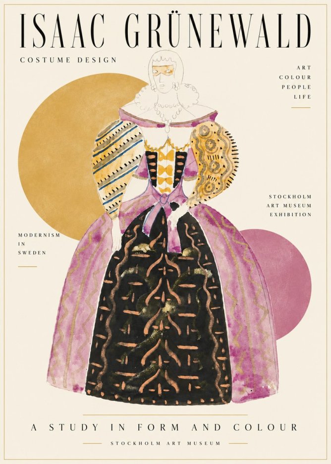Isaac Grünewald Costume Design V No6 - Juliste