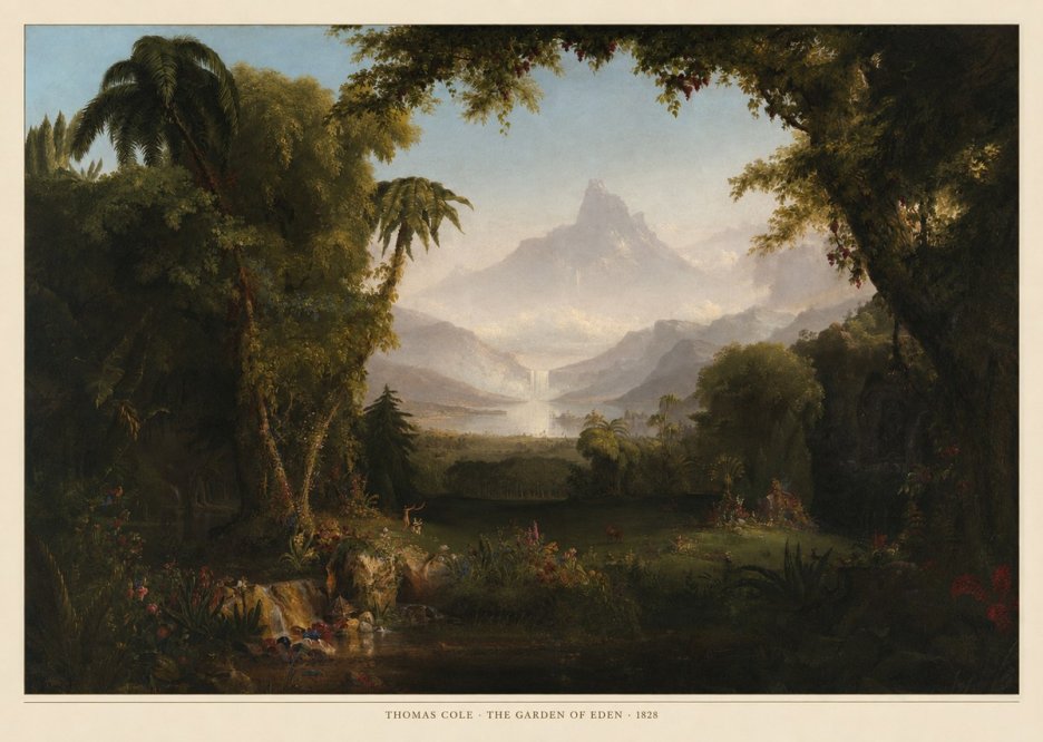 Thomas Cole The Garden of Eden I No6 - Juliste