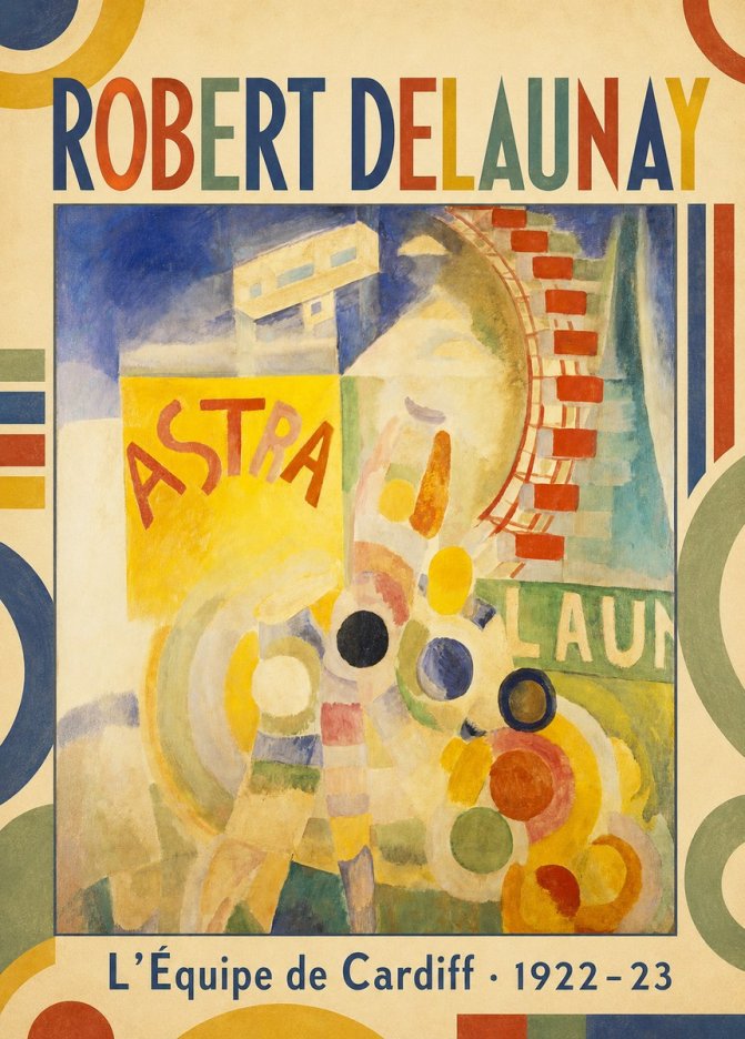 Robert Delaunay L'équipe De Cardiff No1 - Juliste