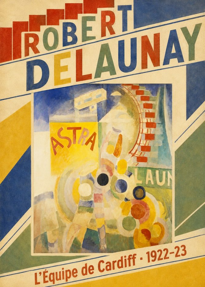 Robert Delaunay L'équipe De Cardiff No4 - Juliste