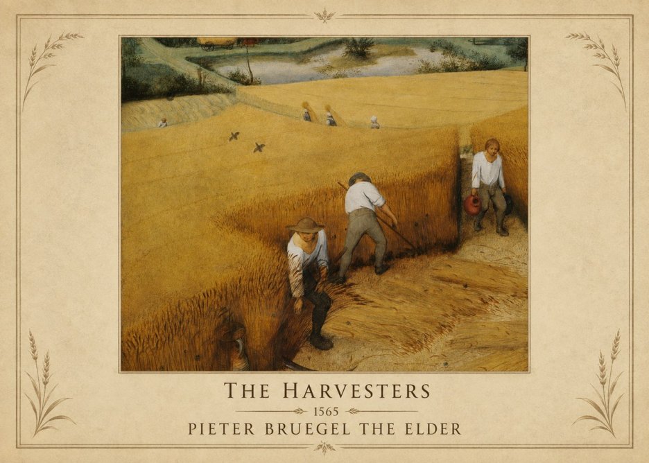 Pieter Bruegel The Harvesters IV No1 - Juliste
