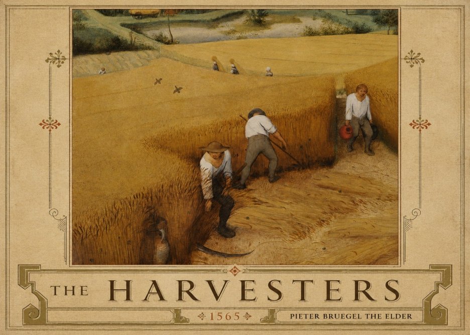 Pieter Bruegel The Harvesters IV No5 - Juliste