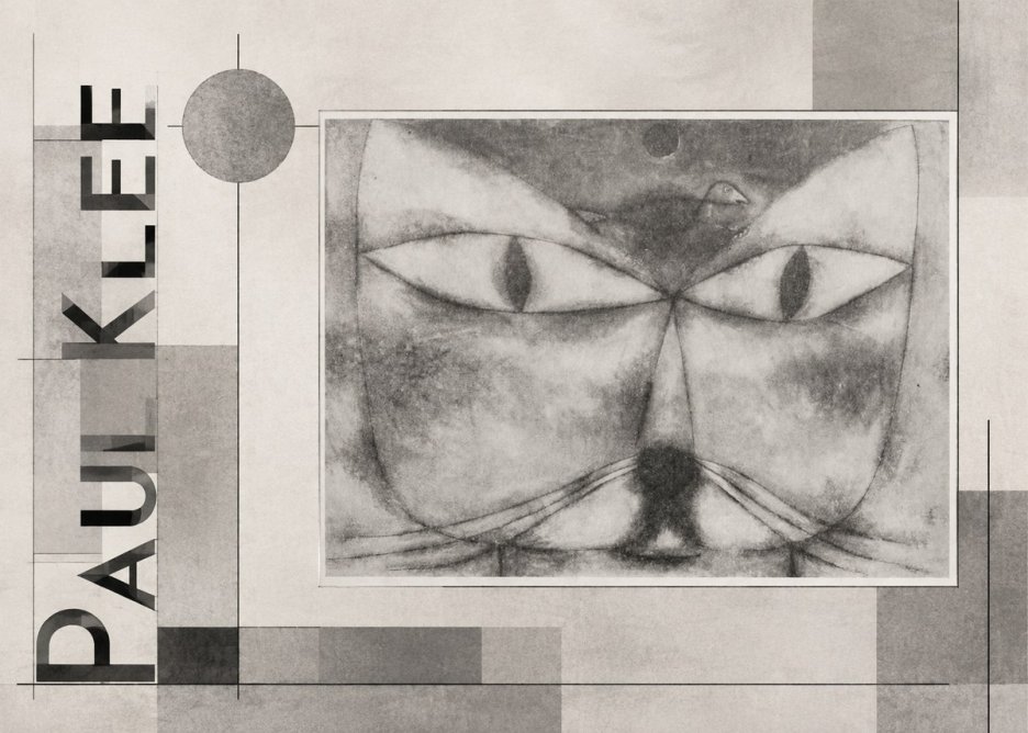 Paul Klee Cat and Bird No6 - Juliste