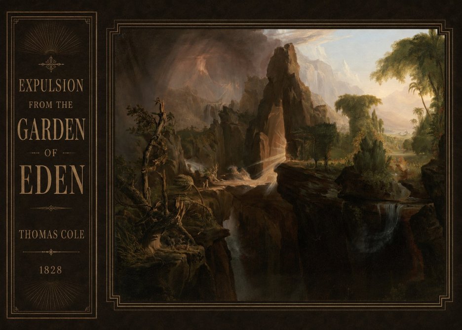Thomas Cole Expulsion from the Garden of Eden I No2 - Juliste