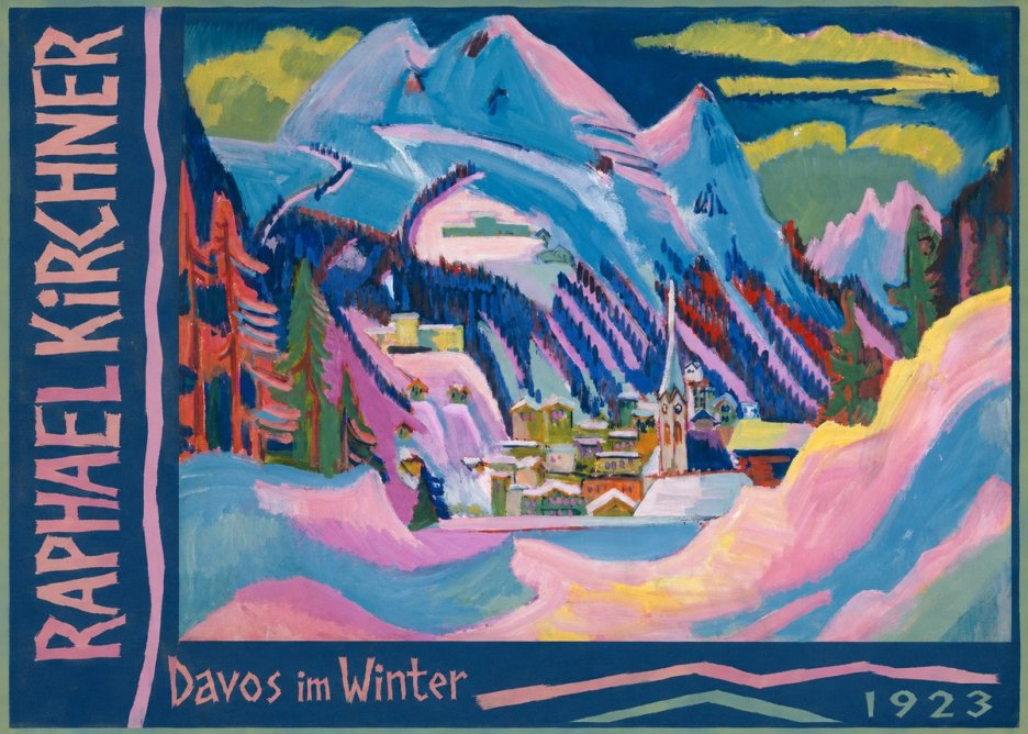Raphael Kirchner Davos Im Winter No2 - Juliste