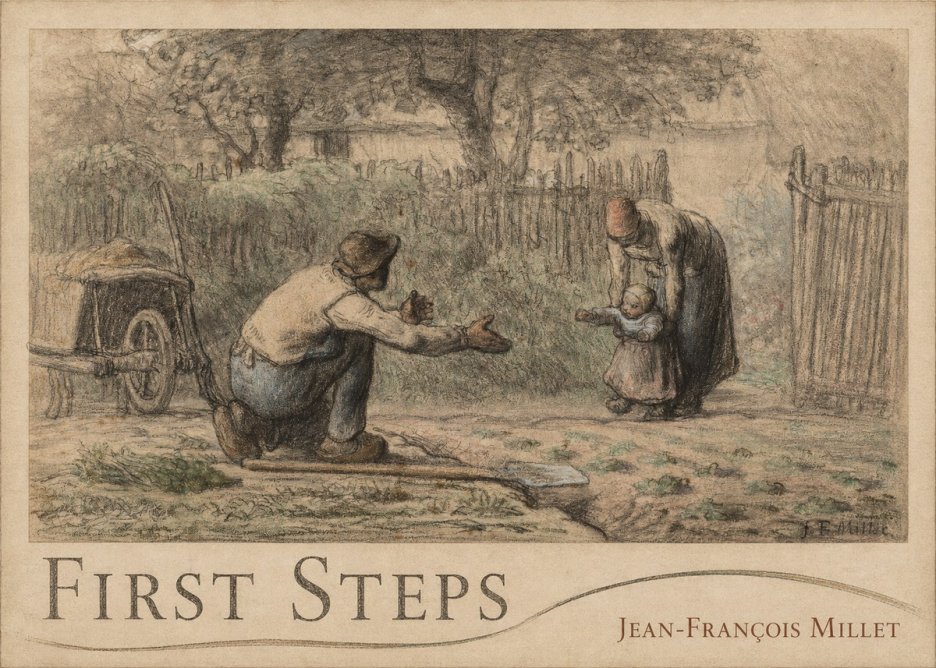 Jean-François Millet First Steps No3 - Juliste