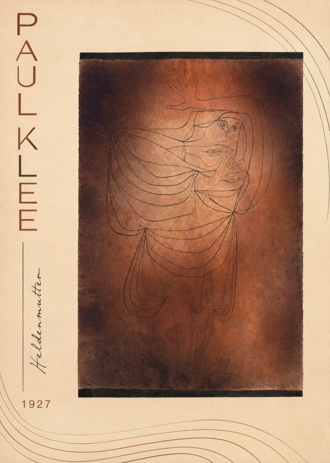 Paul Klee Heldenmutter No2 - Juliste