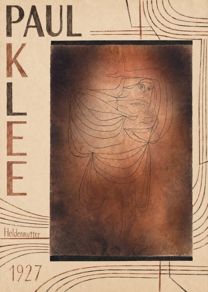 Paul Klee Heldenmutter No5 - Juliste