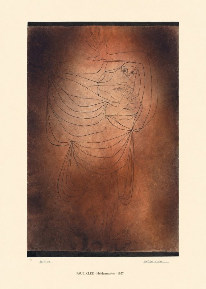 Paul Klee Heldenmutter No6 - Juliste