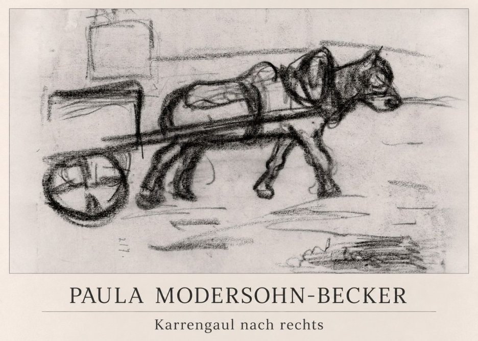 Paula Modersohn-Becker Karrengaul Nach Rechts No1 - Juliste
