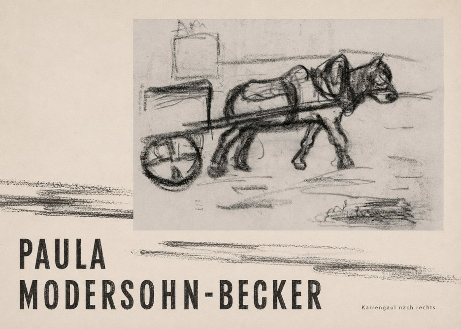 Paula Modersohn-Becker Karrengaul Nach Rechts No4 - Juliste