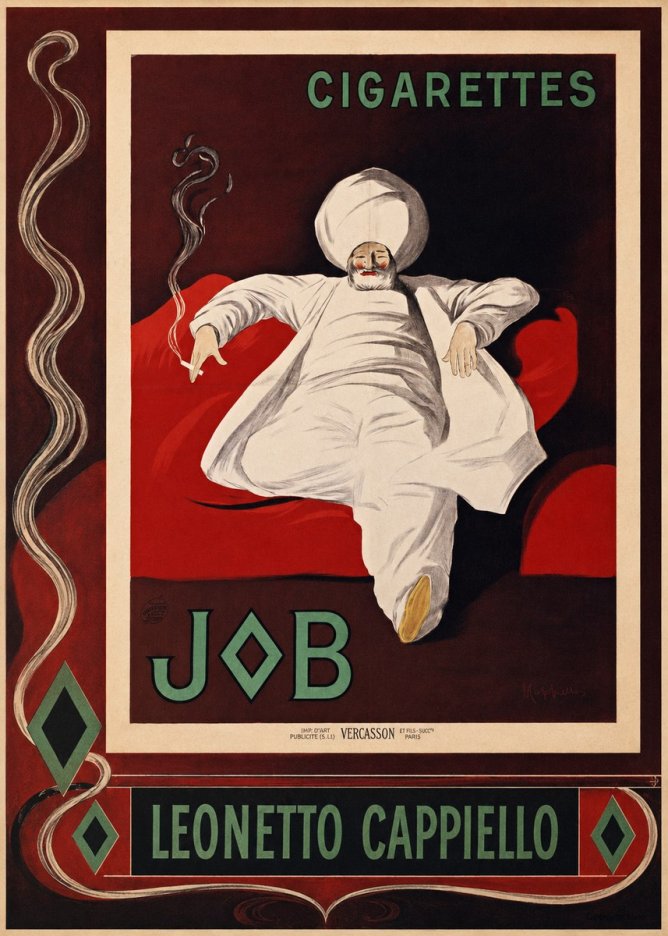 Leonetto Cappiello Job Cigarettes No2 - Juliste