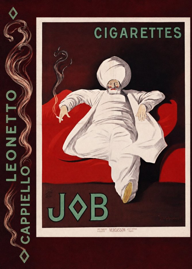 Leonetto Cappiello Job Cigarettes No4 - Juliste