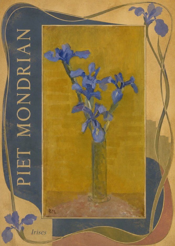 Piet Mondrian Irises No2 - Juliste