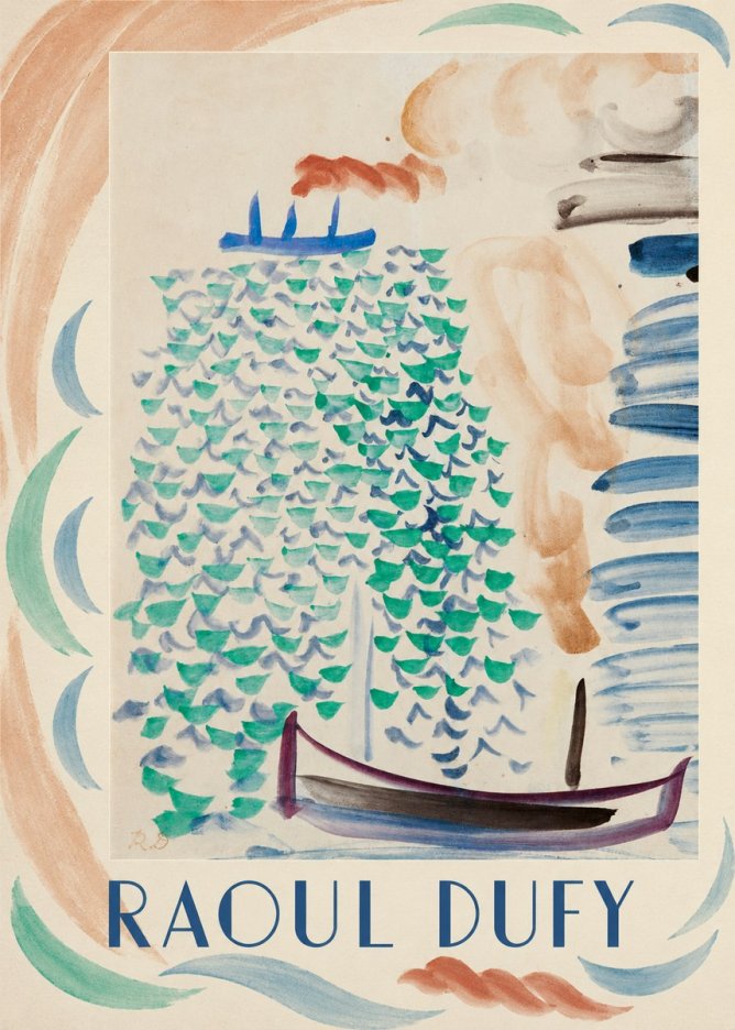 Raoul Dufy Boats on the Water No4 - Juliste
