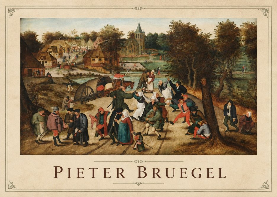 Pieter Bruegel The Peasant Dance I No1 - Juliste
