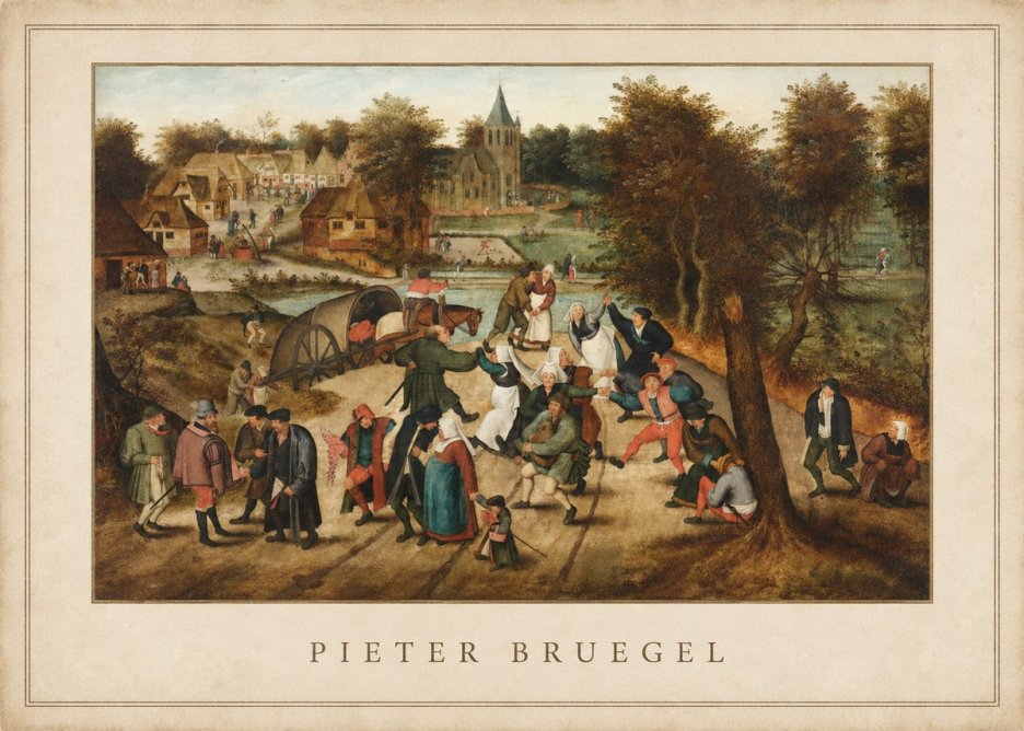 Pieter Bruegel The Peasant Dance I No5 - Juliste