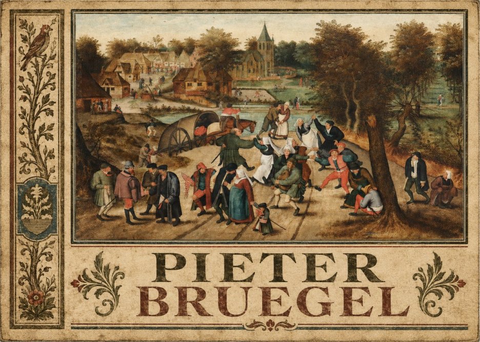 Pieter Bruegel The Peasant Dance I No6 - Juliste