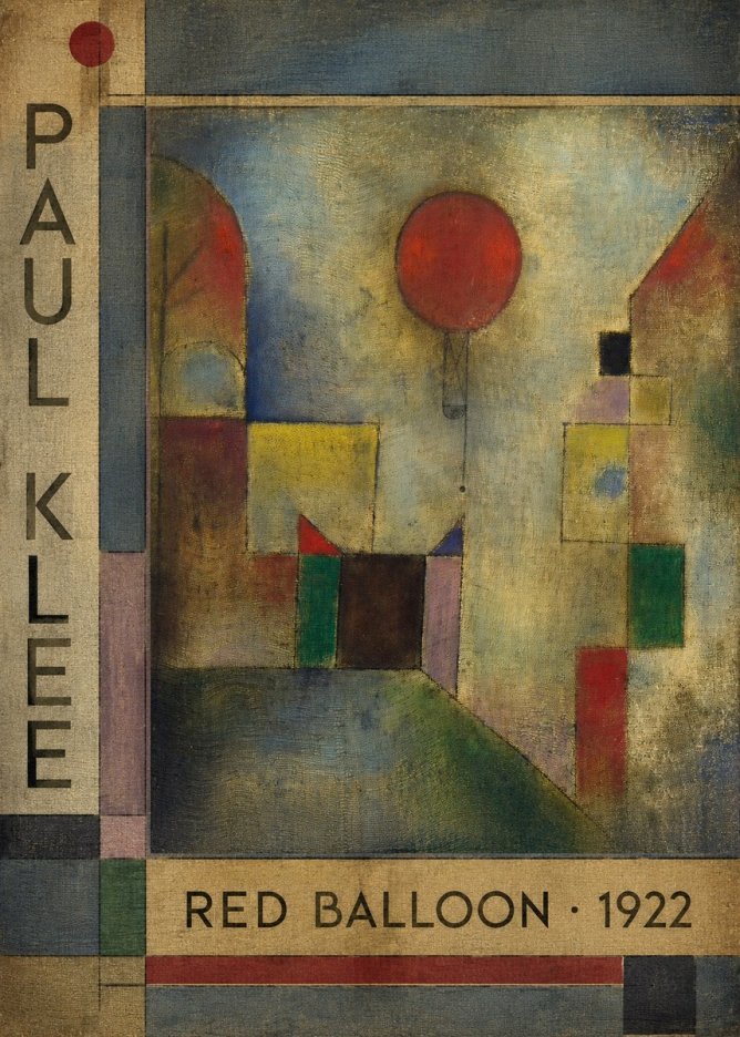 Paul Klee Red Balloon No2 - Juliste