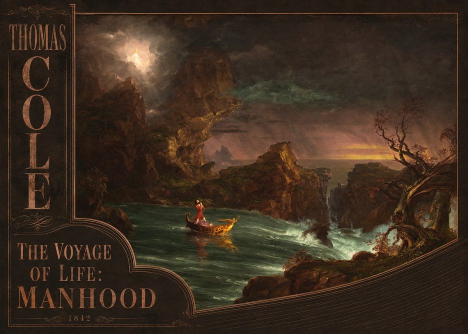 Thomas Cole The Voyage of Life: Manhood I No2 - Juliste