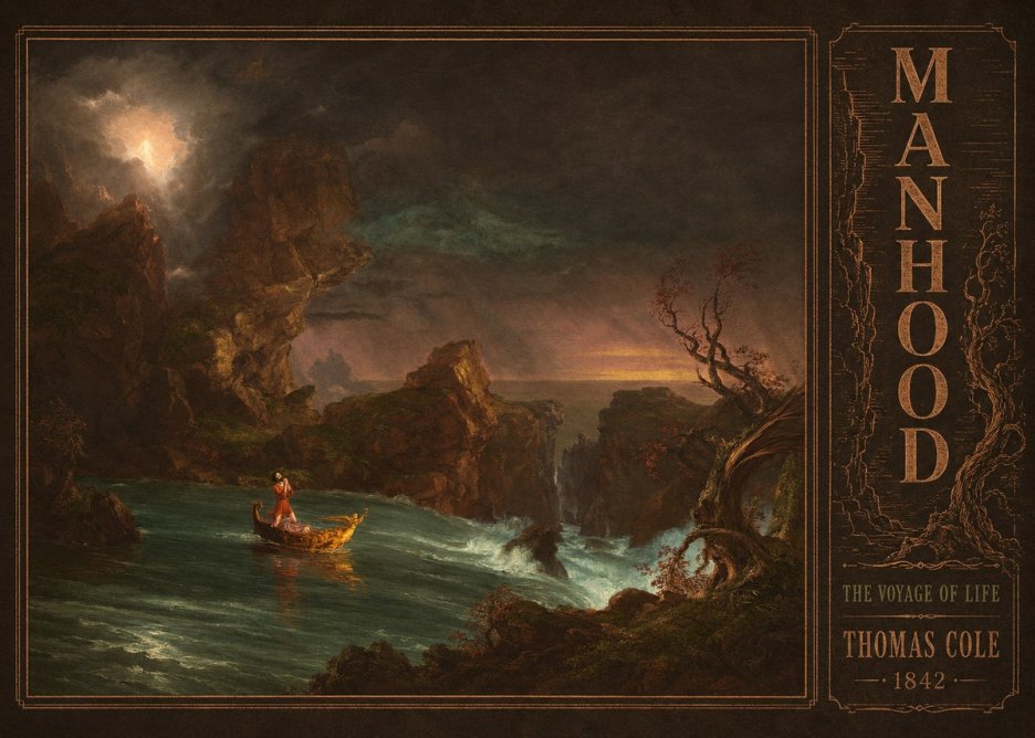 Thomas Cole The Voyage of Life: Manhood I No4 - Juliste