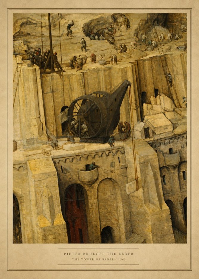 Pieter Bruegel The Tower of Babel VII No5 - Juliste