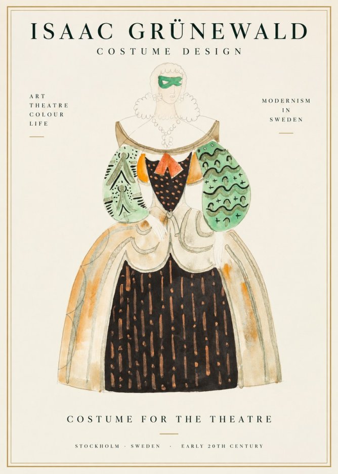 Isaac Grünewald Costume for the Theatre No1 - Juliste