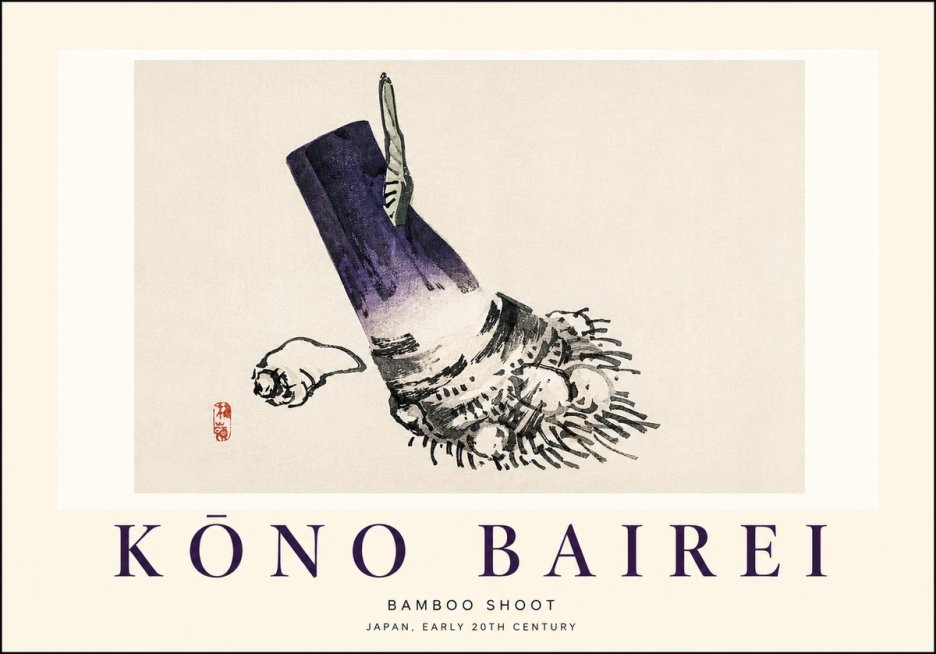 Kōno Bairei Bamboo Shoot No1 - Juliste