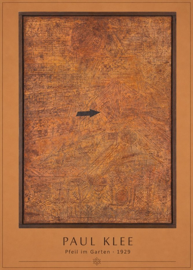 Paul Klee Pfeil Im Garten No3 - Juliste