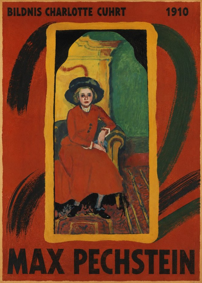 Max Pechstein Bildnis Charlotte Cuhrt No3 - Juliste