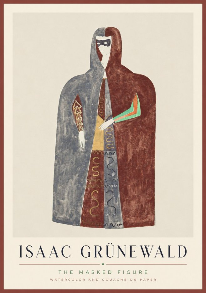 Isaac Grünewald The Masked Figure No1 - Juliste