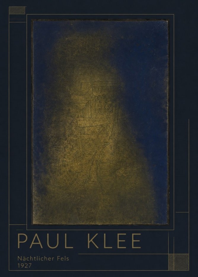 Paul Klee Nächtlicher Fels No1 - Juliste