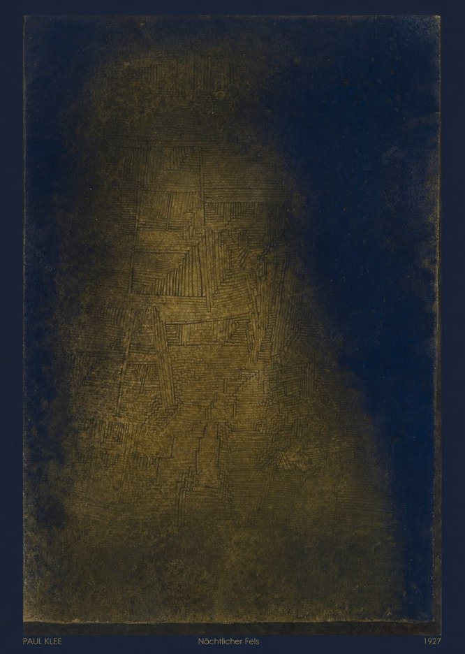 Paul Klee Nächtlicher Fels No6 - Juliste