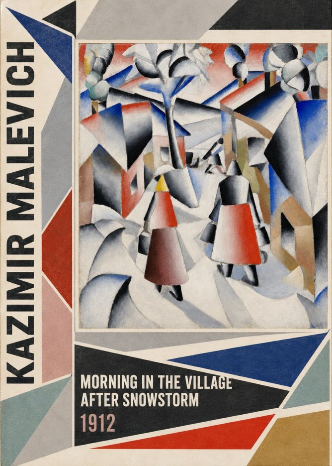 Kazimir Malevich Morning in the Village After Snowstorm No2 - Juliste