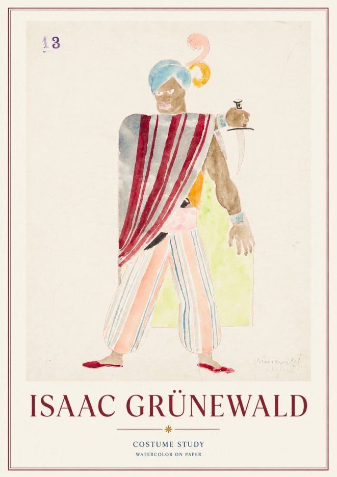 Isaac Grünewald Costume Study III No1 - Juliste