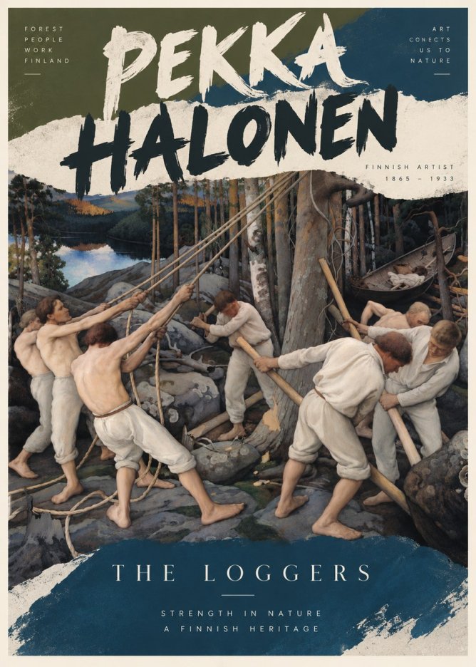 Pekka Halonen The Loggers No6 - Juliste