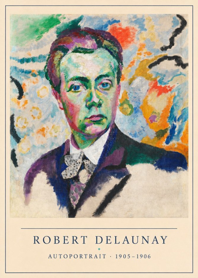 Robert Delaunay Autoportrait No6 - Juliste