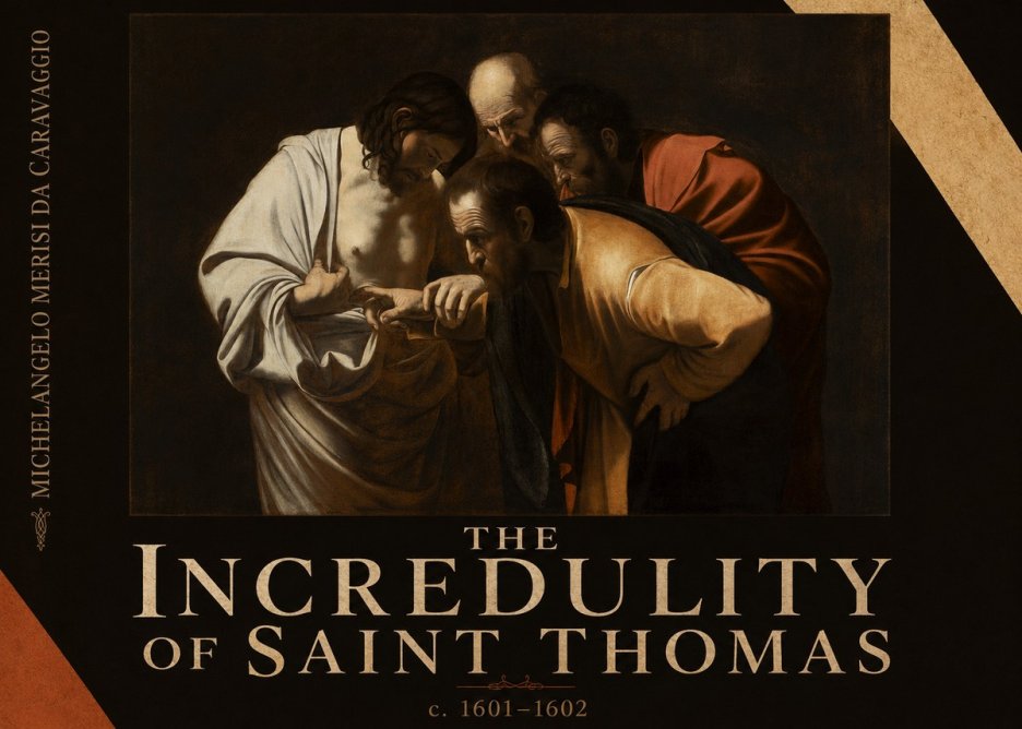 Michelangelo Merisi da Caravaggio The Incredulity of Saint Thomas III No6 - Juliste