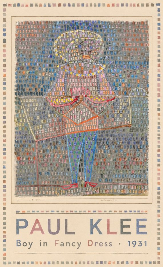 Paul Klee Boy in Fancy Dress No1 - Juliste