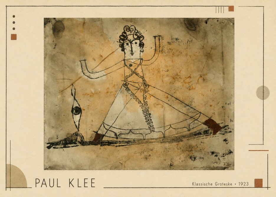 Paul Klee Klassische Groteske No1 - Juliste